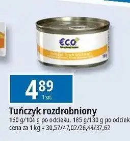 E.Leclerc Tuńczyk rozdrobniony w sosie pomidorowym Eco+ oferta