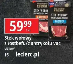 E.Leclerc Stek wołowy z antrykotu Łuków oferta