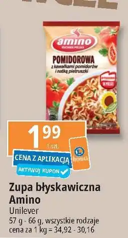 E.Leclerc Zupa pomidorowa z kawałkami pomidorów i natką pietruszki Amino oferta