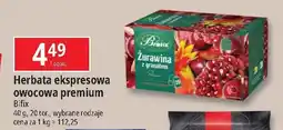 E.Leclerc Herbatka owocowa żurawina z granatem Bifix premium oferta