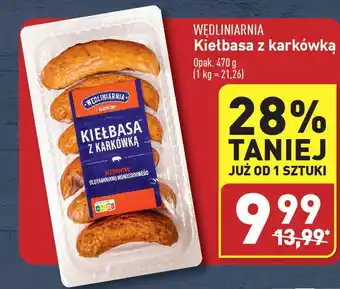 ALDI WĘDLINIARNIA Kiełbasa z karkówką oferta