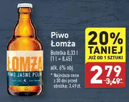 ALDI Piwo Łomża oferta