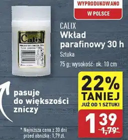 ALDI CALIX Wkład parafinowy 30 h oferta