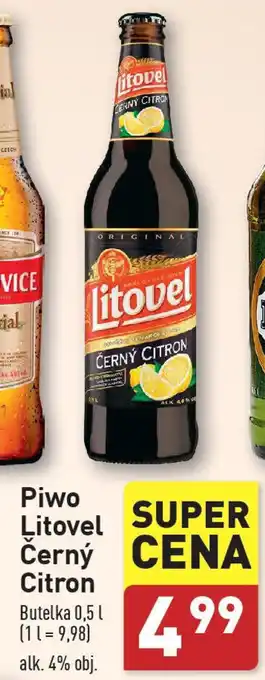 ALDI Piwo Litovel Černý Citron oferta