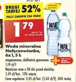 Biedronka Woda delikatnie gazowana Nałęczowianka oferta
