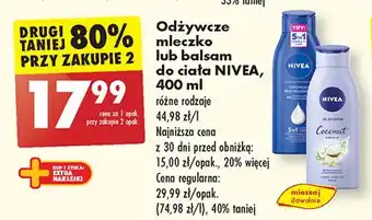 Biedronka Balsam do ciała coconut Nivea oferta