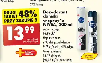 Biedronka Antyperspirant clear Nivea Invisible Black & White oferta