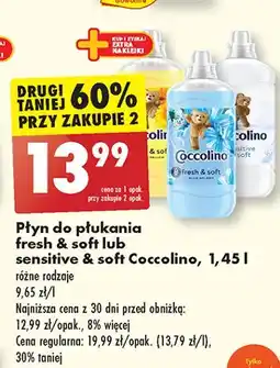 Biedronka Płyn do płukania Coccolino Sensitive oferta