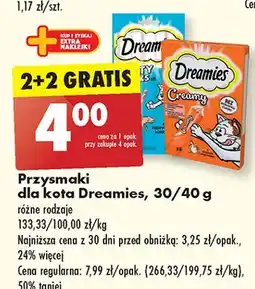 Biedronka Przysmak dla kota rybne Dreamies oferta