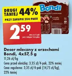 Biedronka Deser mleczny z orzechami Bondi oferta