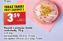 Biedronka Pączek z pistacją i białą czekoladą oferta