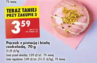 Biedronka Pączek z pistacją i białą czekoladą oferta