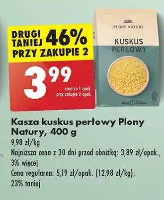 Biedronka Kuskus perłowy Plony Natury oferta