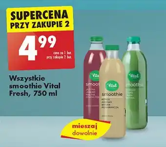 Biedronka Smoothie jabłko szparagi&limonka Vital Fresh oferta