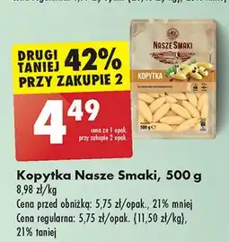 Biedronka Kopytka Nasze Smaki oferta