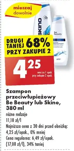 Biedronka Szampon przeciwłupieżowy Be Beauty oferta