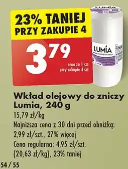 Biedronka Wkład olejowy do zniczy 240 g 96 h Lumia oferta