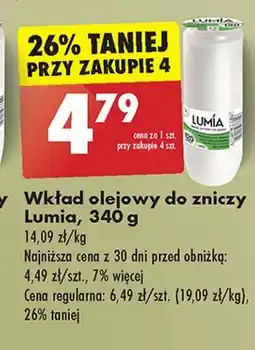 Biedronka Wkład olejowy do zniczy 80 h Lumia oferta