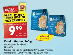 Biedronka Kaszla mleczno-ryżowa Gerber oferta