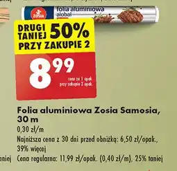 Biedronka Folia aluminiowa 30 m z tłoczeniem Zosia Samosia oferta