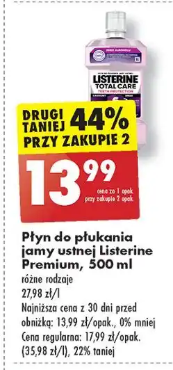 Biedronka Płyn do płukania ust 6w1 Listerine Total Care oferta