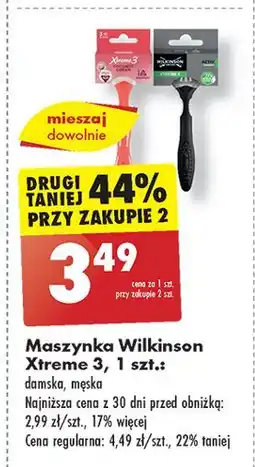 Biedronka Maszynka do golenia Wilkinson Xtreme 3 Coconut Dream oferta