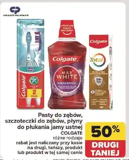 Carrefour Szczoteczka do zębow średnia Colgate Max White oferta