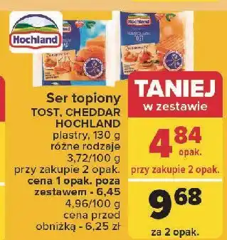 Carrefour Ser topiony cheddar Hochland oferta