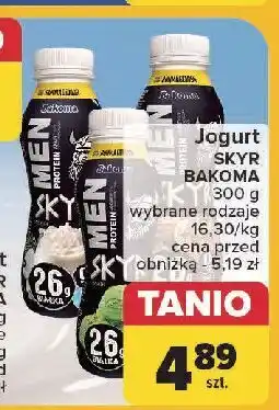 Carrefour Jogurt ciastko z czekoladą Bakoma Men Skyr Protein oferta