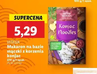 Lidl Makaron na bazie mączki z korzenia konjac Vitasia oferta