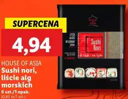Lidl Sushi nori, liści alg morskich oferta