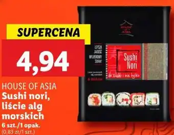 Lidl Sushi nori, liści alg morskich oferta