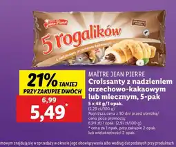 Lidl Rogalik z nadzieniem orzechowo-kakaowym Maitre jean pierre oferta