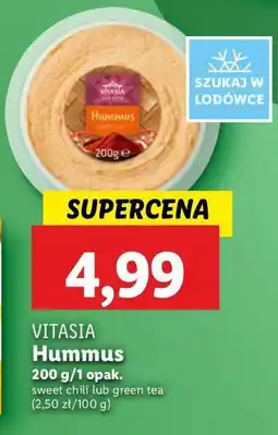 Lidl Hummus green tea Vitasia oferta