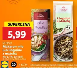 Lidl Makaron z matchą Vitasia oferta
