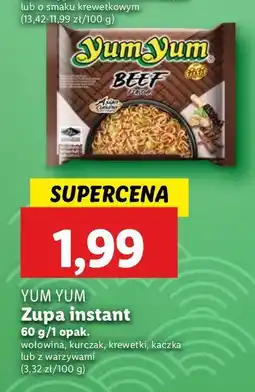 Lidl Zupa tajska z kurczaka Yumyum oferta