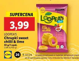 Lidl Chrupki sweet chilli&lime Loopea's oferta