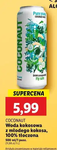 Lidl Woda kokosowa Coconaut oferta
