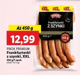 Lidl Frankfurterki z szynki Pikok oferta
