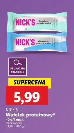 Lidl Wafelek chocolate N!ck's oferta
