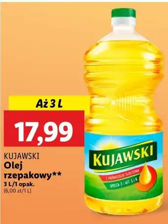 Lidl Olej rzepakowy Kujawski Kujawski kruszwica oferta