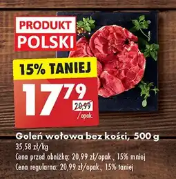 Biedronka Goleń wołowa bez kości oferta