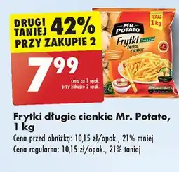 Biedronka Frytki długie cienkie Mr. potato oferta