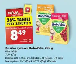 Biedronka Kaszka ryżowa malinowa Bobovita oferta
