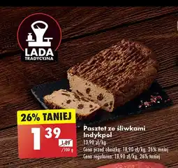Biedronka Pasztet ze śliwkami Indykpol oferta