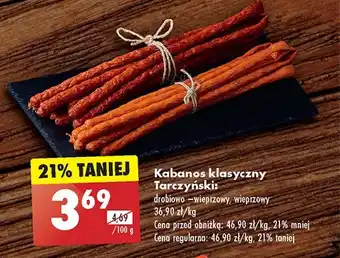 Biedronka Kabanosy wieprzowe Tarczyński kabanos klasyczny oferta