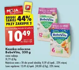 Biedronka Kaszka mleczno-ryżowa 3 owoce Bobovita smaczna kolacja oferta