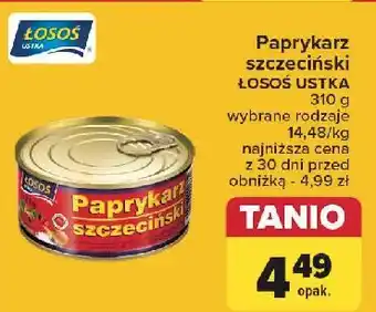 Carrefour Paprykarz szczeciński Łosoś Ustka oferta