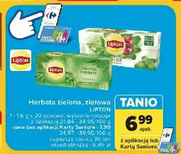 Carrefour Herbatka melisa z wiśnią Lipton Zioła Świata oferta