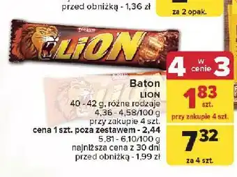 Carrefour Baton Lion Chocolate oferta